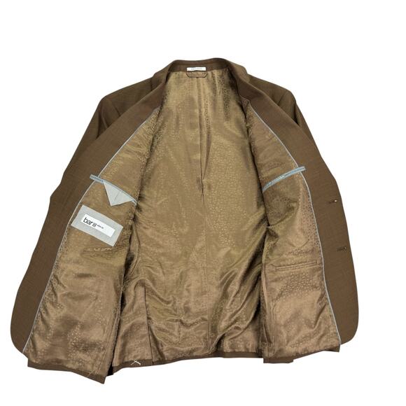 Bar III Mens Slim Fit Solid Active Stretch Suit Jacket Rust Copper 44S - Picture 2 of 5